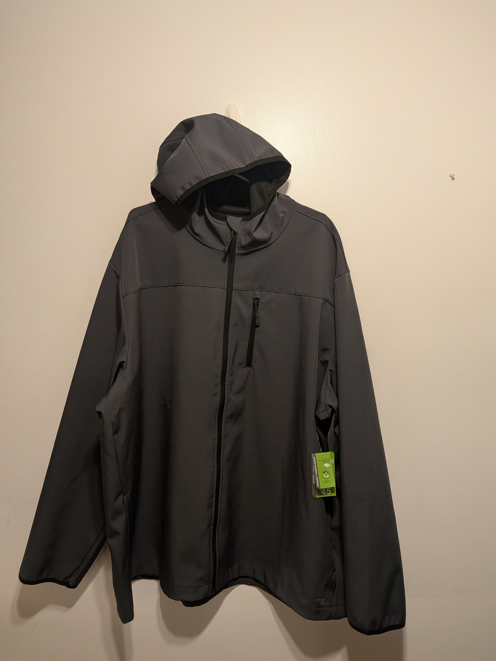 Athletic Works Gray Hooded Lightweight Jacket